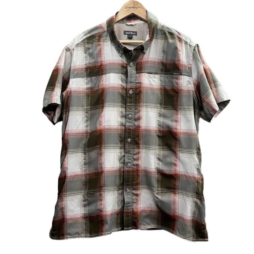 Eddie Bauer Textured Performance Active Shirt‎ Size XLarge